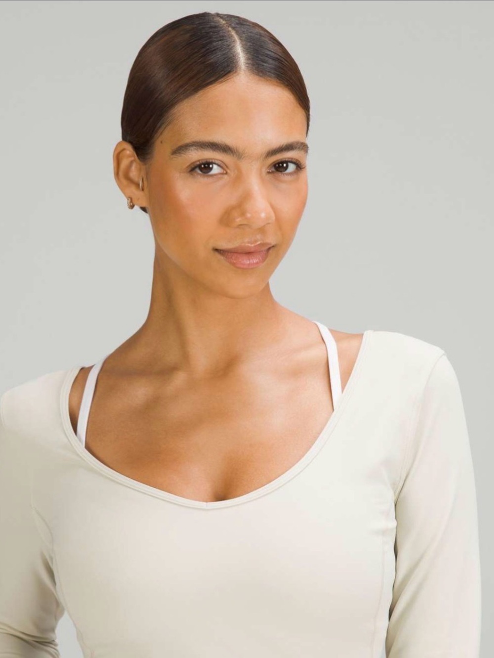 🤍 Lululemon Align Long Sleeve Shirt Natural Ivory Size 8 NWOT - Picture 5 of 14